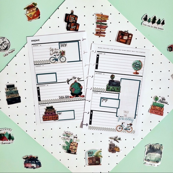 Explore The World, 24 Adventurous Stickers, VW Bugs, Road Trip - Picture 4 of 10